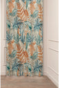 Bohemian Leaf Pattern Custom Design Digital Printed Curtain (Single Panel) – Soft Color Curtain