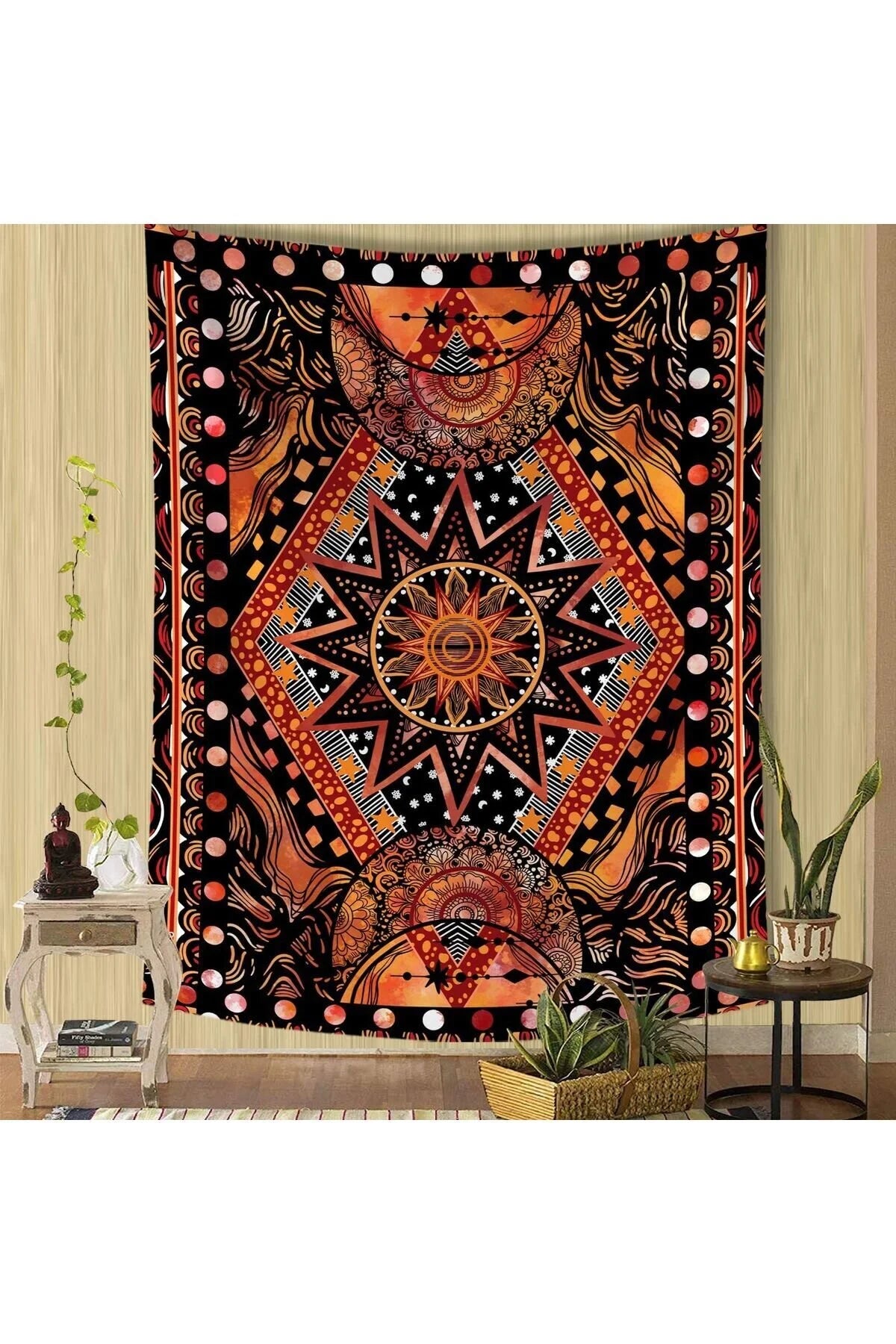 Mandala Yoga Hippie Design Wall Tapestry – Stylish Wall Hanging, Wall Decor, Decorative Wall Art