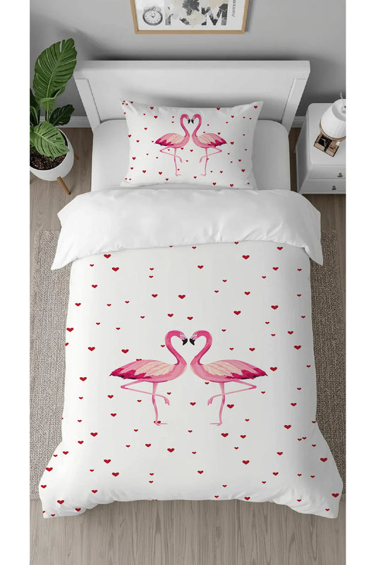 Modern Boho Sun & Rainbow Bedding Set - Minimalist Terracotta Earth Tones Digital Printed Single Size Duvet Cover & Pillowcase for Aesthetic Bedroom Decor