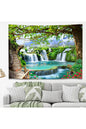 Floral Botanical Waterfall Paradise Wall Hanging – Decorative Wall Tapestry, Wall Art, Home Décor