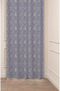 Mystical Celestial Lavender Purple Blackout Curtain Panels - Witchy Esoteric Gold Crescent Moon & Magic Crystal Spiritual Living Room Backdrop