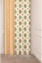 Authentic Anatolian Ethnic Pattern Curtain - Bohemian Tribal Digital Printed Single Panel Drape for Exotic Home Decor