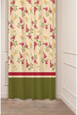 Antique Floral & Ethnic Line Pattern Curtain - Chic Digital Printed Single Panel Drape for Modern & Traditional Home Decor