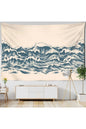 Ocean Wave Nature Tapestry - Bohemian Sea Landscape Wall Art & Decorative Hanging for Bedroom or Beach Decor