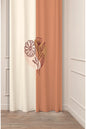Minimalist Boho Sun & Desert Mountain Drapery Curtain - Abstract Terracotta Dunes Panel Textured Fabric Bordo Burgundy Scandinavian Living Room Window Treatment (Kopya)