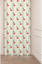 Cute Red Cherry Patterned Window Curtain | Vintage Cottagecore Kitchen & Nursery Drapes Wall Tapestry