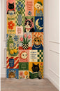 Cute Cats & Retro Aesthetic Collage Window Curtain | Whimsical Pet Art & Motivational Wall Tapestry