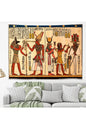 Ancient Egyptian Mythology Wall Tapestry - Decorative Anubis & Pharaoh Wall Hanging for Mystic & Bohemian Home Decor