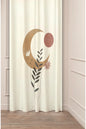 Neon Galaxy Astronaut & Planets Curtain - Deep Space Adventure Digital Printed Single Panel Drape for Modern Kids' & Teens' Bedroom Decor