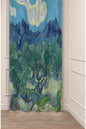 Van Gogh Olive Trees Masterpiece Curtain - Iconic Fine Art Landscape Digital Printed Single Panel Drape for Elegant Home & Office Decor