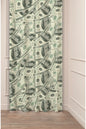 Wealth & Abundance Dollar Pattern Curtain - Hundred Dollar Bill Cash Print Digital Printed Single Panel Drape for Modern Office & Creative Room Decor