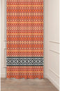 Authentic Anatolian Ethnic Pattern Curtain - Traditional Ottoman Style Digital Printed Single Panel Drape for Bohemian & Rustic Home Decor